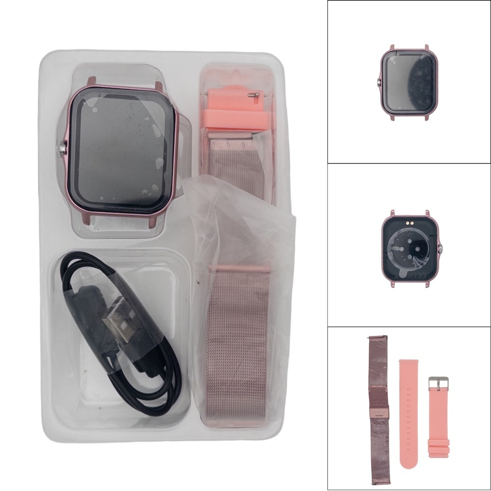 New Smartwatch Rose Gold Gold Black Fitness Tracker Watch - Picture 3 of 13